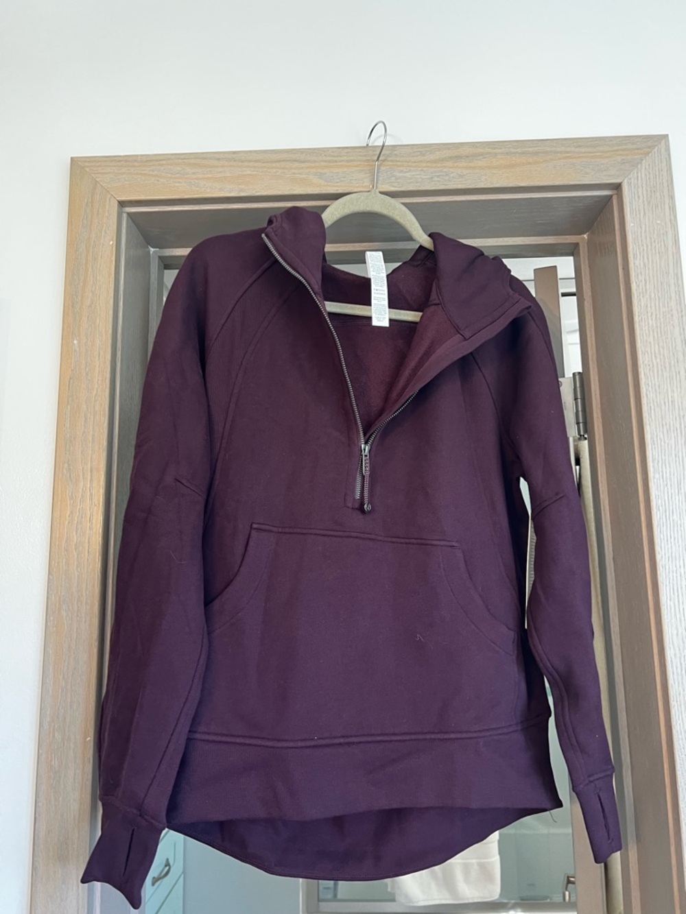 Lu Lu lemon half zip with hoodie